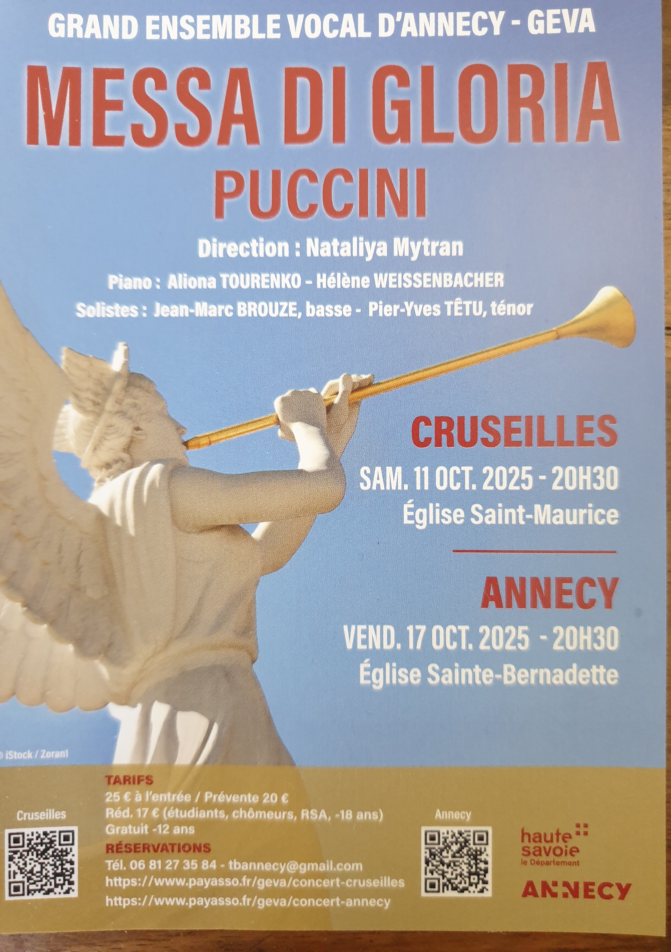 CONCERT GRAND ENSEMBLE VOCAL ANNECY MESSA DI GLORIA PUCCINI