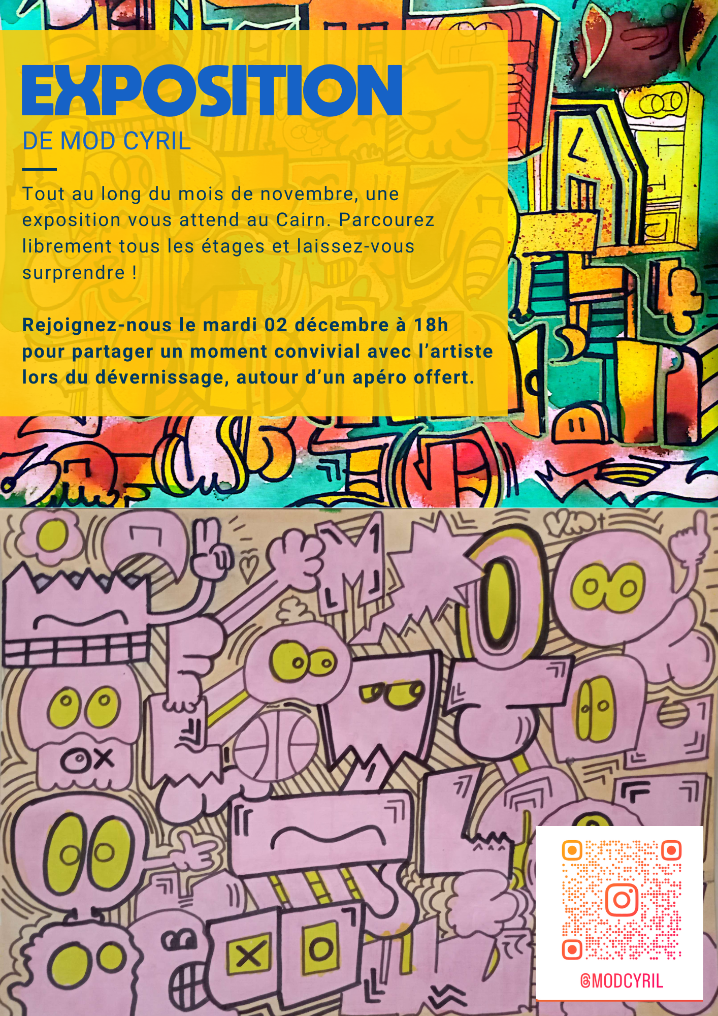 Dévernissage de l’exposition de Mod Cyril